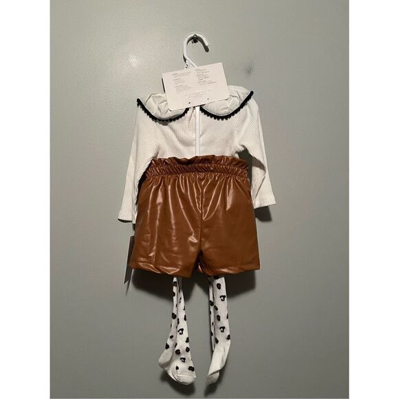 Rachel Zoe RZ Baby Bodysuit Short Tight Headband Set 4-Piece Size 6-9 Months NWT - Picture 2 of 11